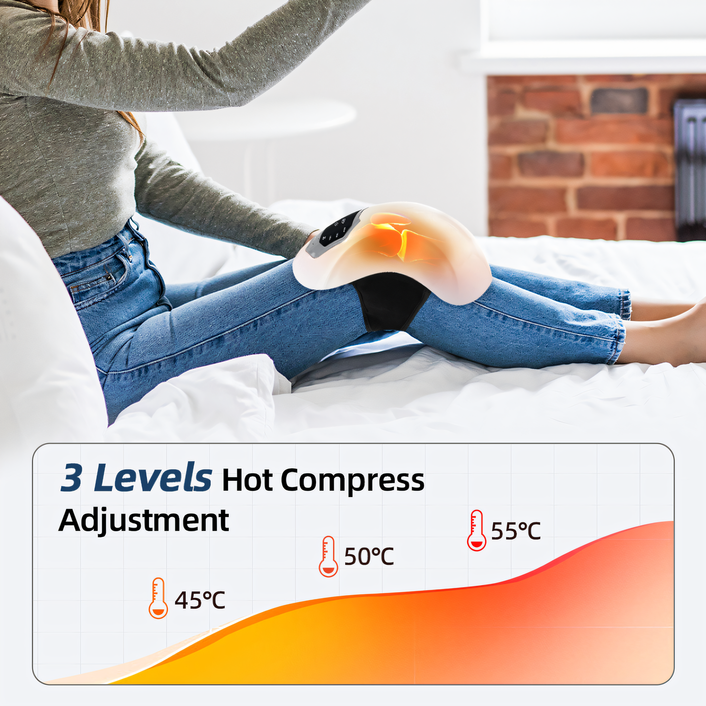 WarmCare Joint Therapy™ – Smart heat massager for joint relief and care